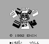 Dungeon Land title screen for GameBoy